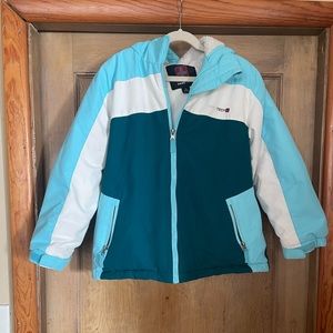 Girls Swiss Tech Size Medium 7/8 Blue 3-in-1 Systems Jacket